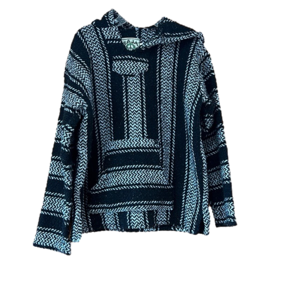 Unisex Baja Joe Striped Woven Baja Hoodie